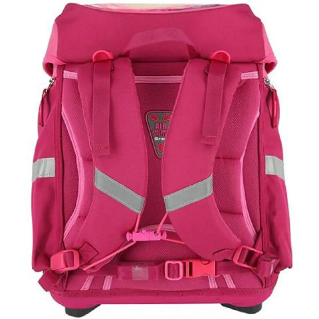 Spirit: Mágikus unikornis 3D mintás ergonomikus 5db-os iskolatáska szett LED-es világítással 34x22x41cm kép 3