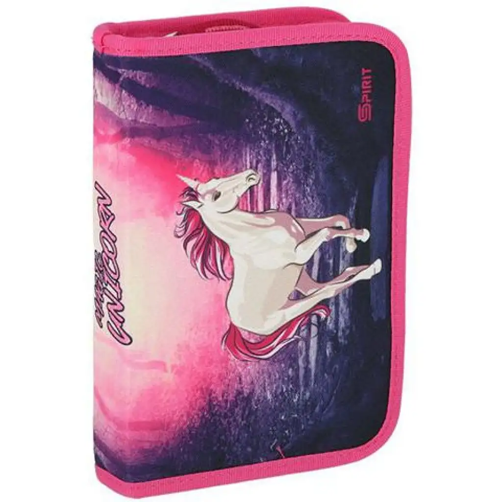 Spirit: Mágikus unikornis 3D mintás ergonomikus 5db-os iskolatáska szett LED-es világítással 34x22x41cm kép 6