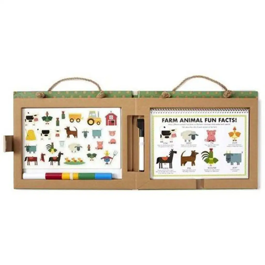 Letörölhető rajzoló és mágneses farm játékkészlet - Melissa & Doug kép 3