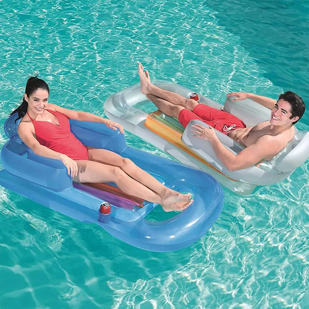 Bestway: Summer Colors hát- és kartámlás gumimatrac kétféle változatban 161x84cm kép 2