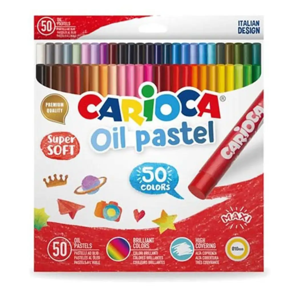 50 db-os olajpasztell kréta szett - Carioca