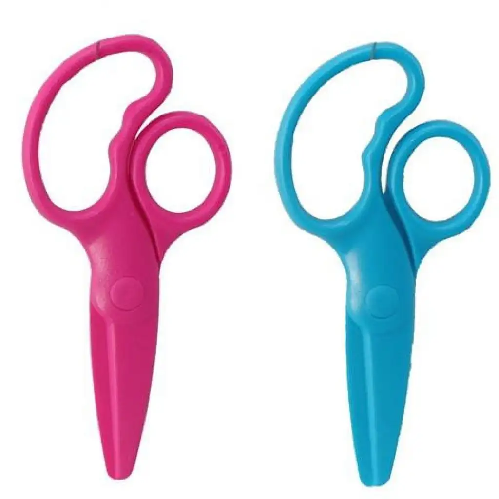 Műanyag biztonsági olló többféle változatban 13cm