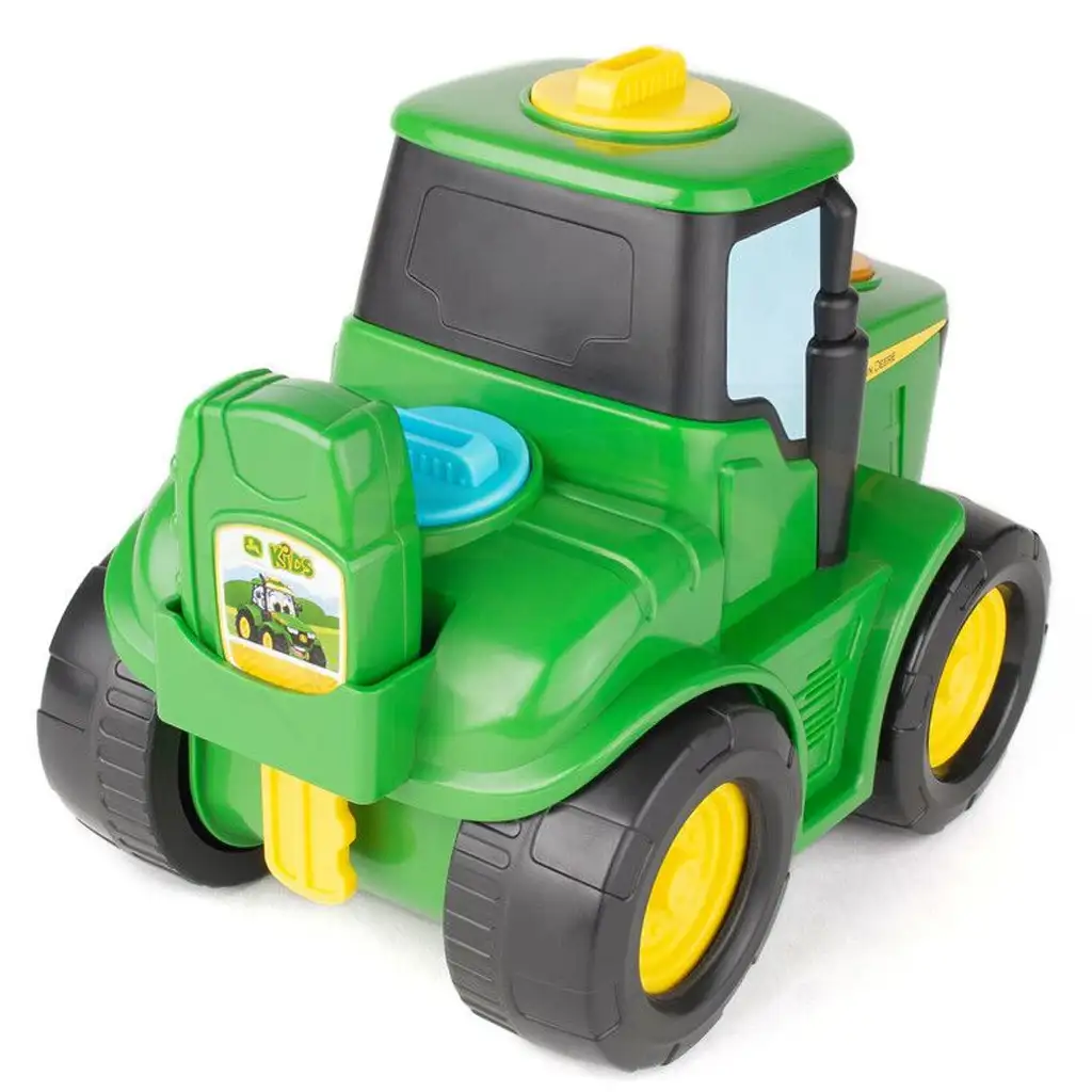 John Deere: Key 'n Go Johnny traktor indítókulccsal és mozgó funkcióval kép 2