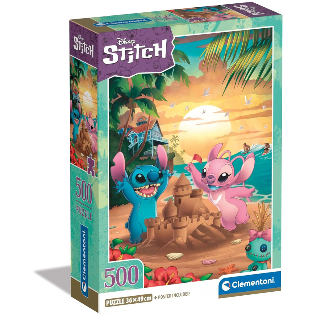Disney Stitch 500 db-os puzzle - Clementoni kép 1