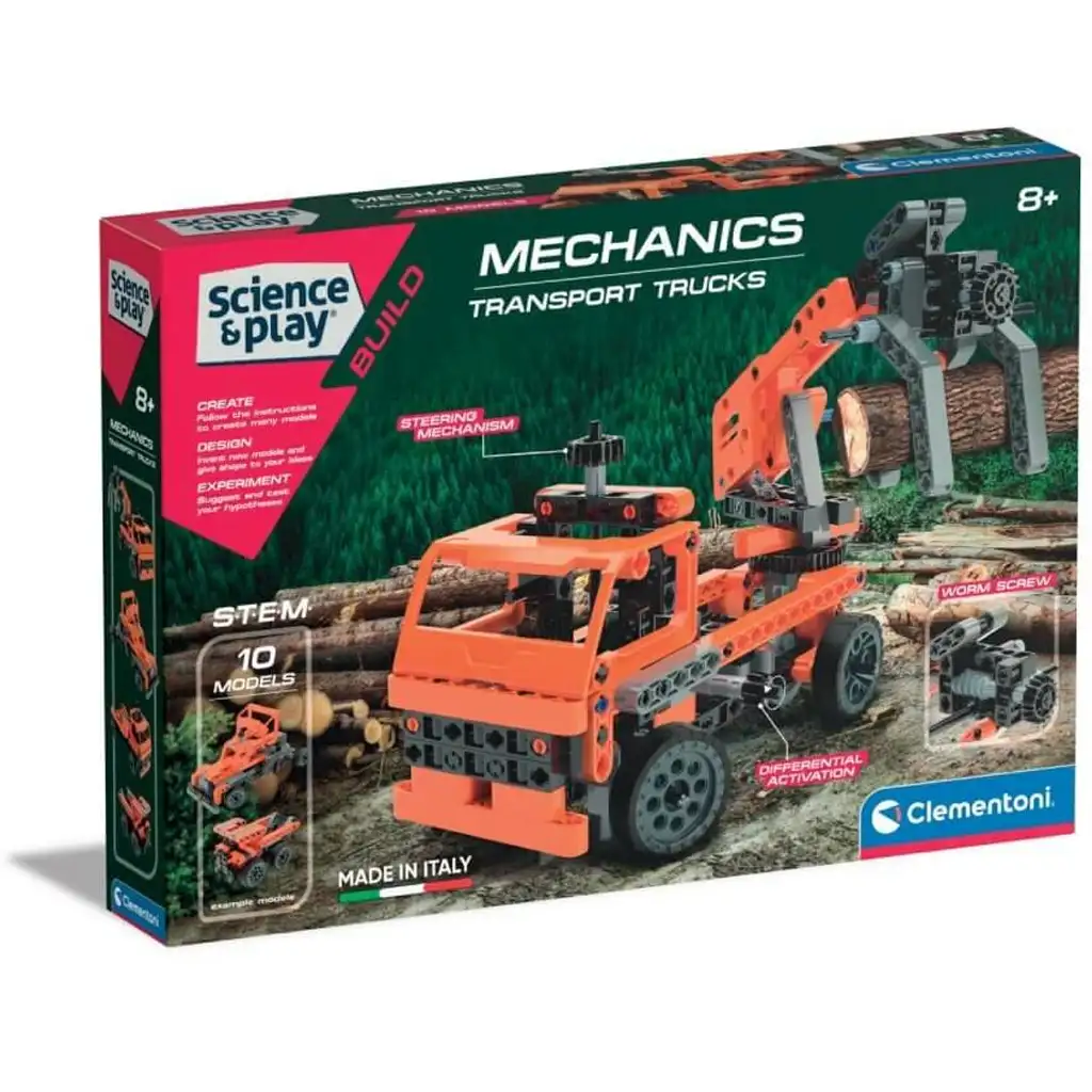 Science & Play: Teherautó 10 az 1-ben építőjáték szett - Clementoni