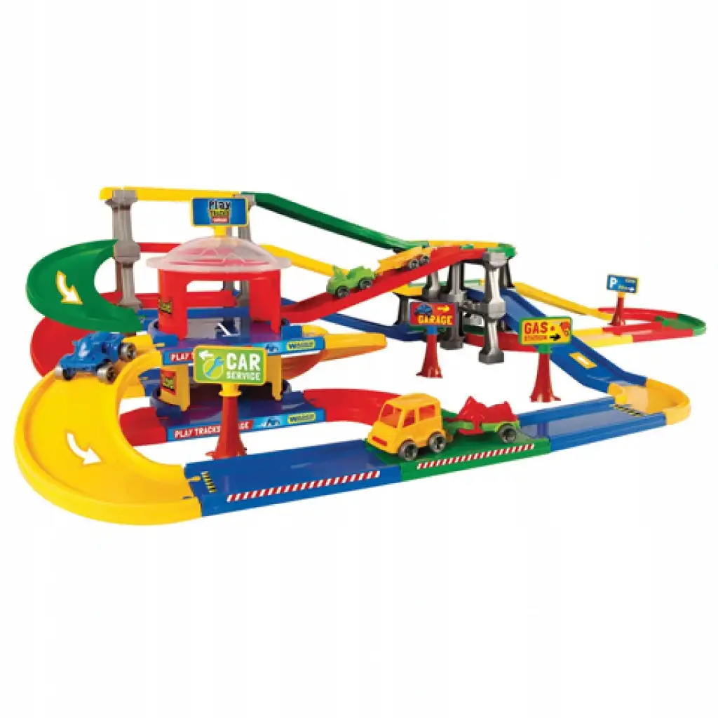 Mega garázs pálya kisautókkal 9,1m - Wader kép 2