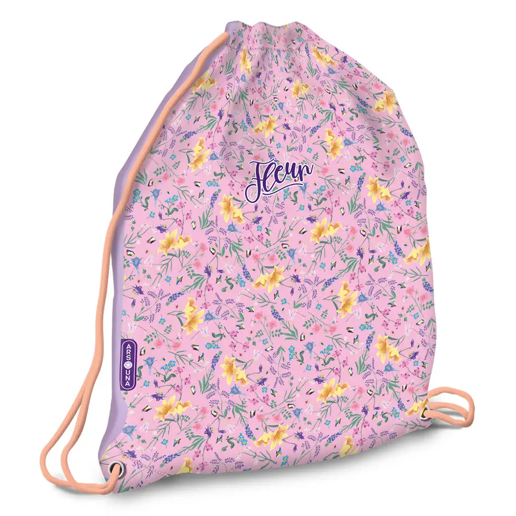 Ars Una: Fleur virágos tornazsák, sportzsák 32x42cm kép 1