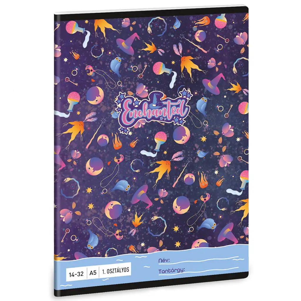 Ars Una: Enchanted boszi mintás 1.osztályos vonalas füzet A/5