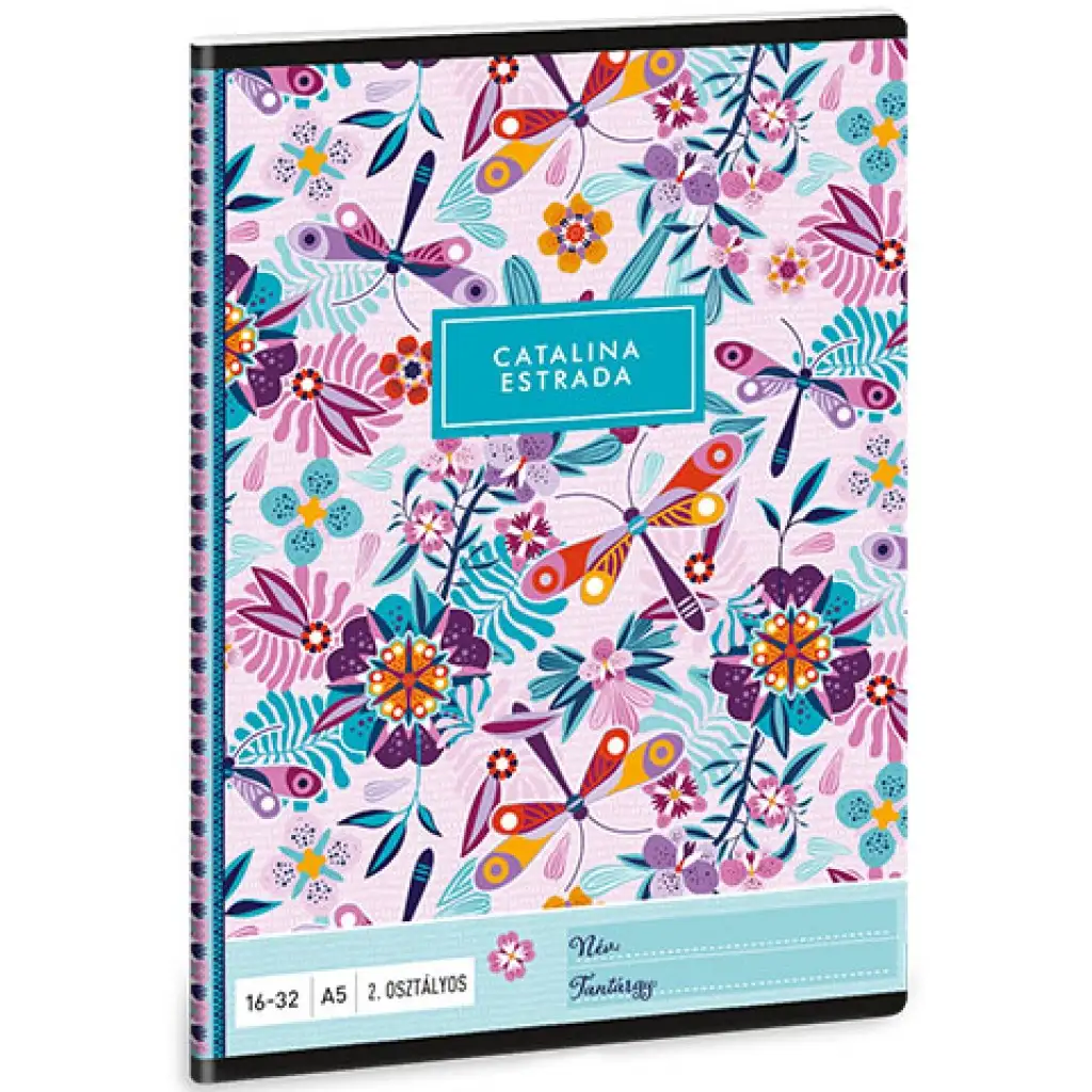 Ars Una: Catalina Estrada szitakötős 2.osztályos vonalas füzet A/5 16-32