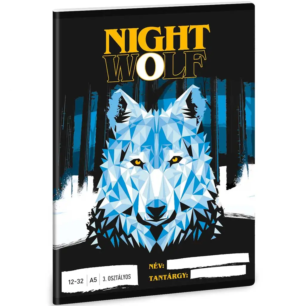 Ars Una: Nightwolf - Éjfarkas 3. osztályos vonalas füzet 32 lapos A/5 kép 1