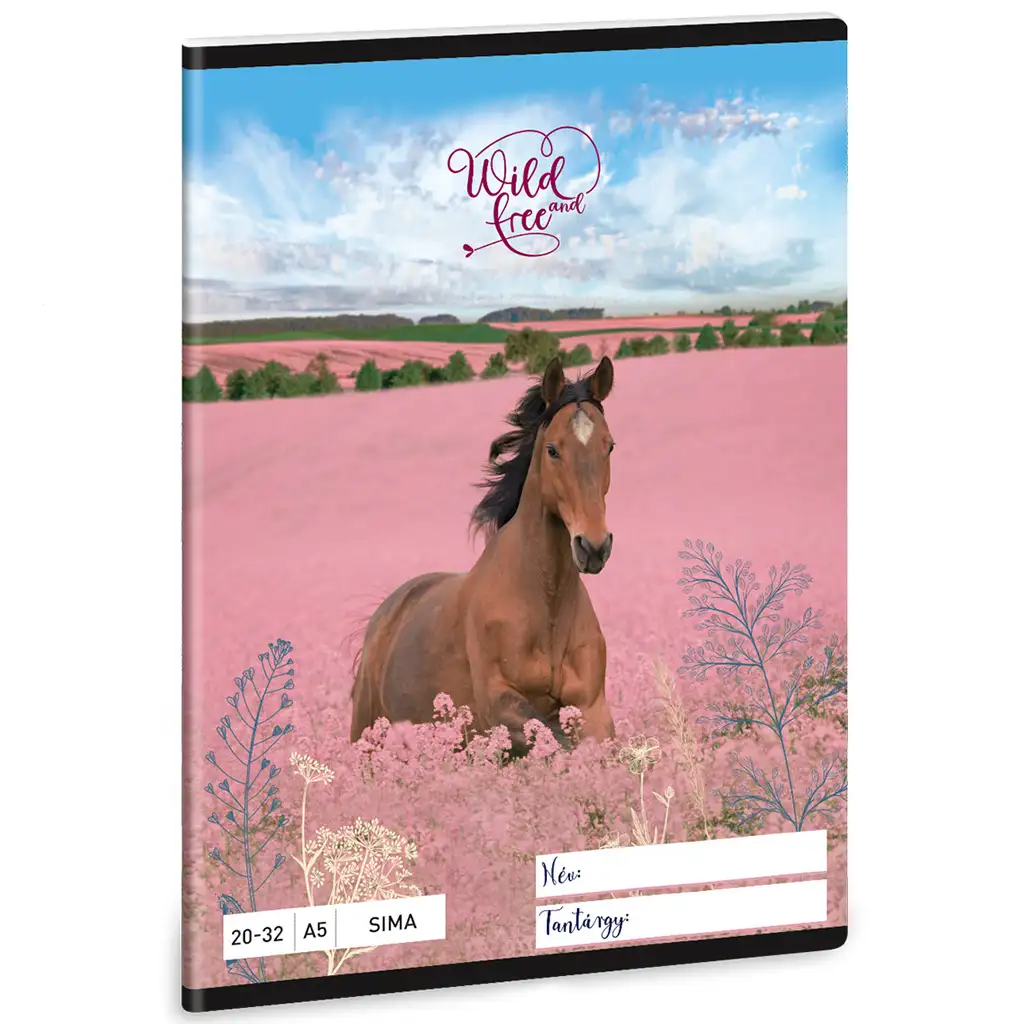 Ars Una: Wild and Free lovas sima lapú füzet A/5