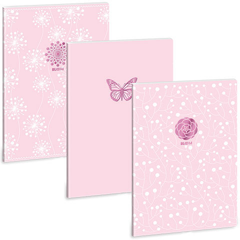 Ars Una: Soft Touch Pink Spring extra kapcsos sima füzet A/4 kép 1