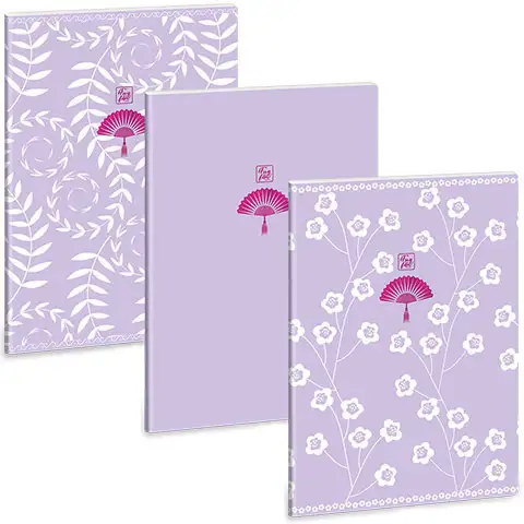 Ars Una: Soft Touch Purple Spring extra kapcsos sima füzet A/4 kép 1