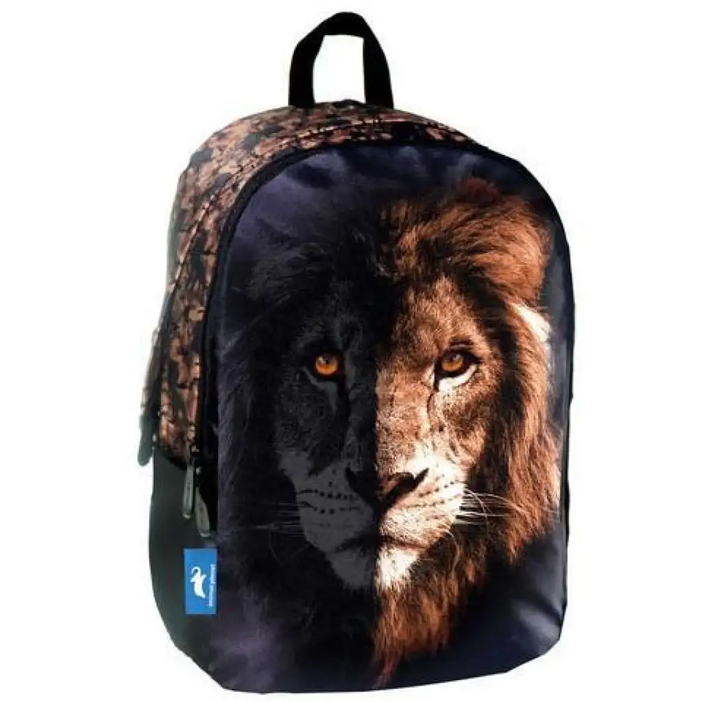 Animal Planet lekerekített oroszlános iskolatáska, hátizsák 32x15x45cm kép 1