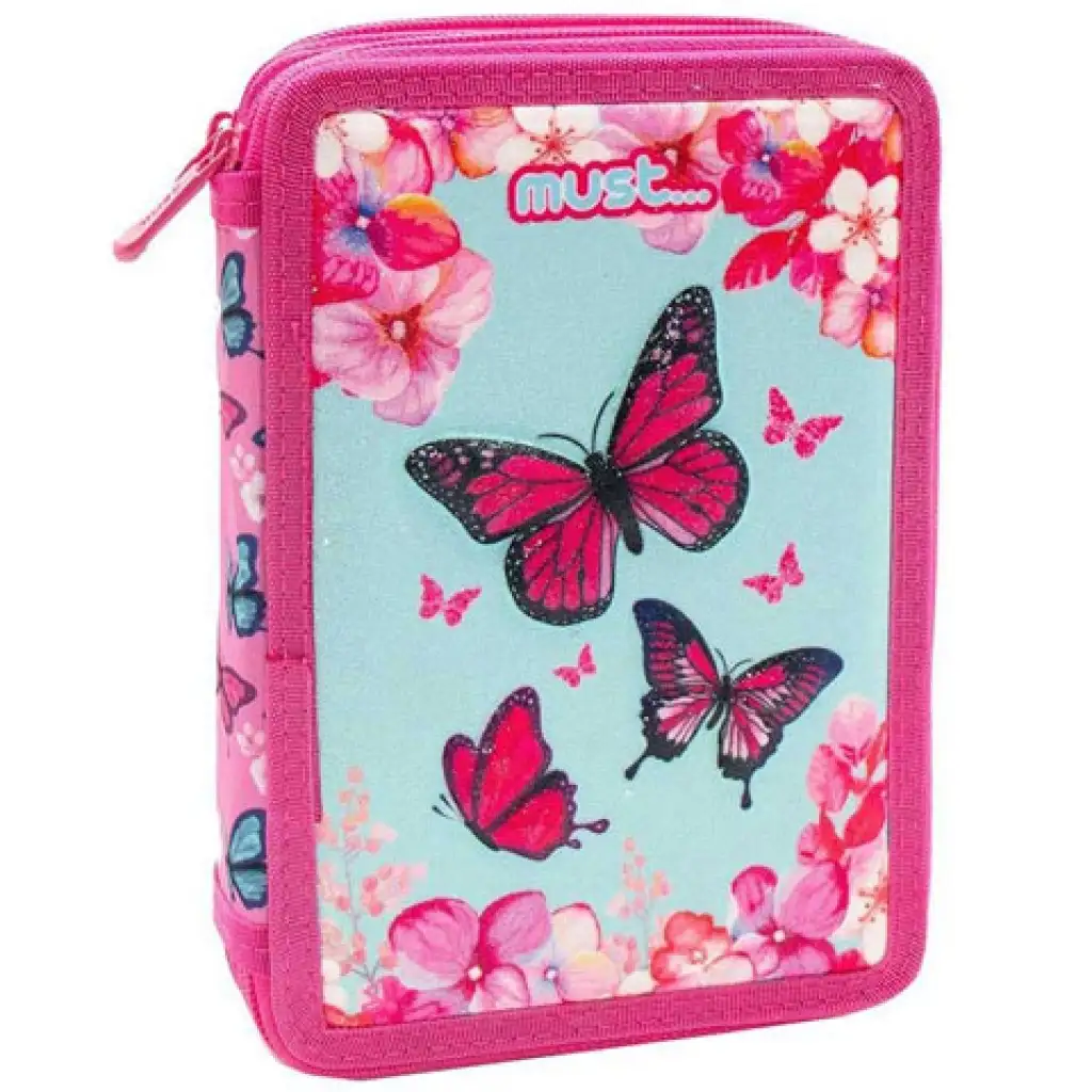 Must... Butterfly away töltött emeletes tolltartó kép 1