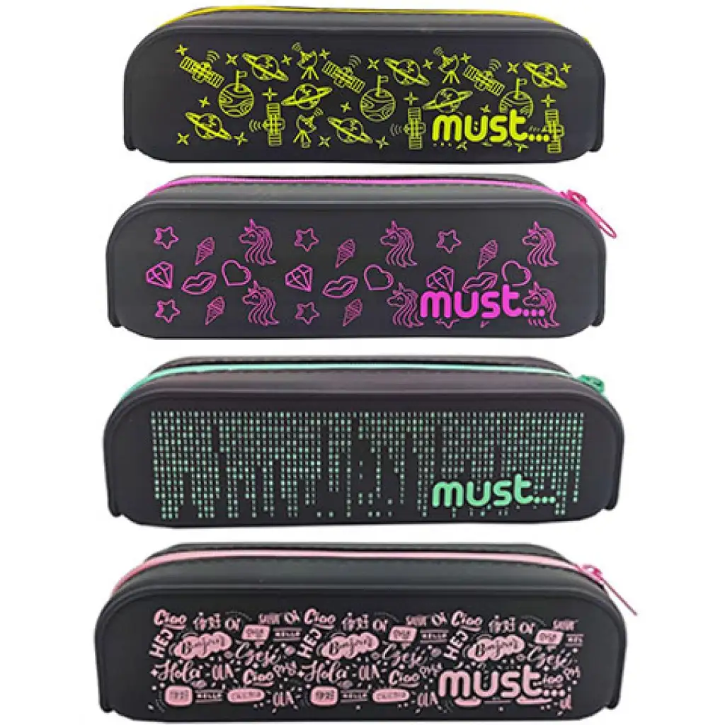 Must... Focus Black szilikon tolltartó négyféle változatban