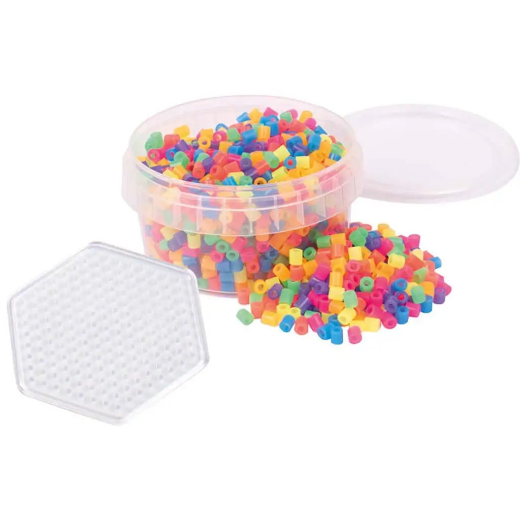 PlayBox: 5mm-es MIDI vasalható neon gyöngy 1000db-os hatszögletű alaplappal