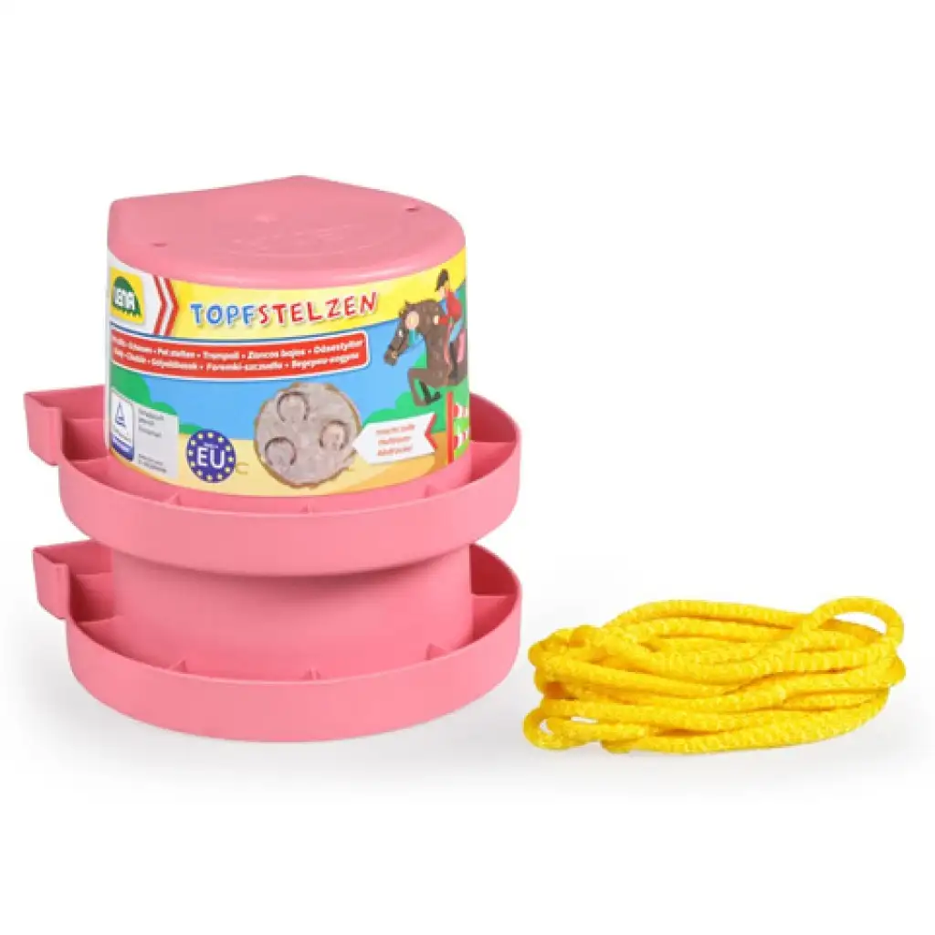 LENA: Rózsaszín vödrös lépegető játék patkó mintával kép 2