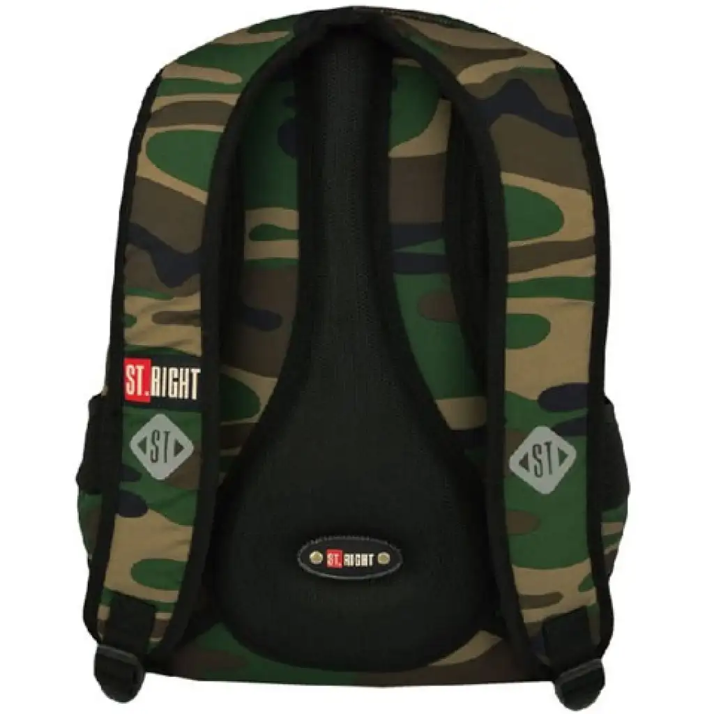 St.Right Moro terepmintás kétrekeszes iskolatáska, hátizsák kép 2