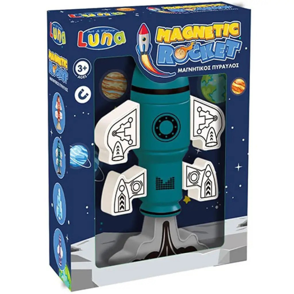 Mágneses rakéta zöld színben kép 1