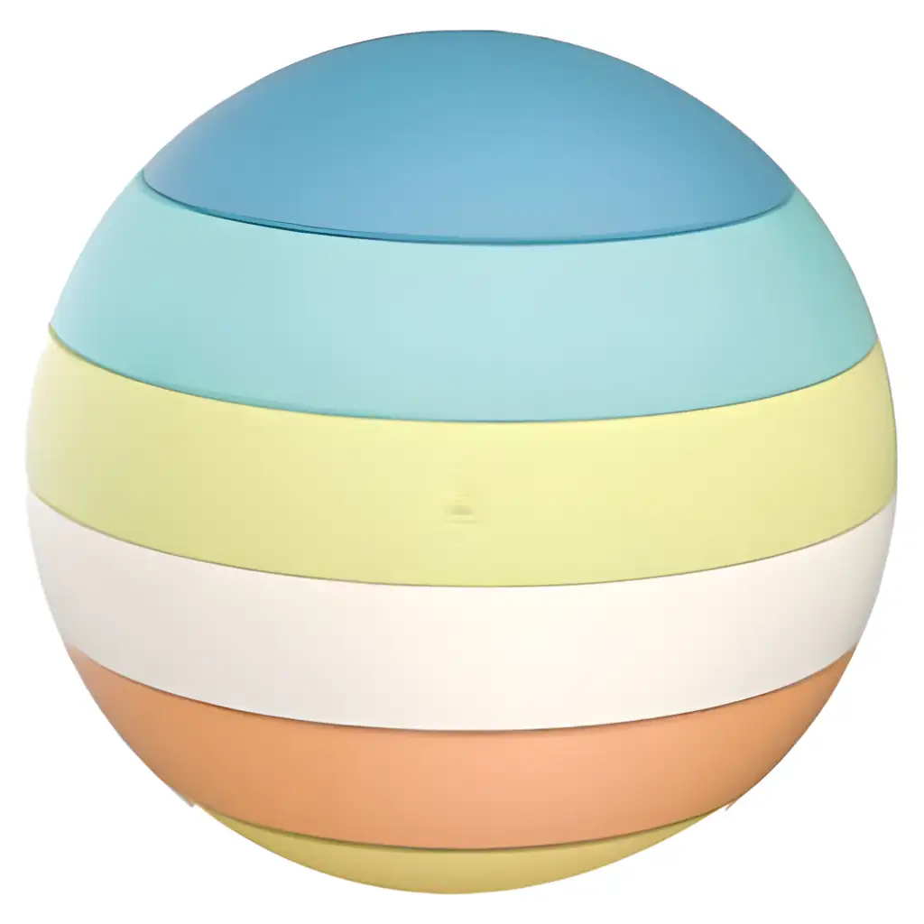 Labda 6db-os toronyépítő játék 12cm kép 3