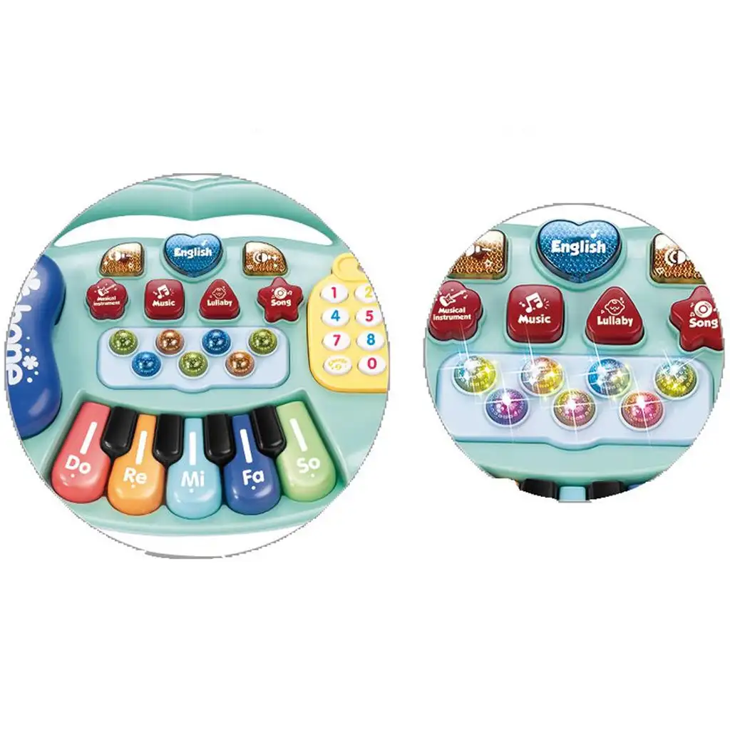 Elektromos bébi zongora fénnyelé és hanggal, kétféle változatban 1db kép 4
