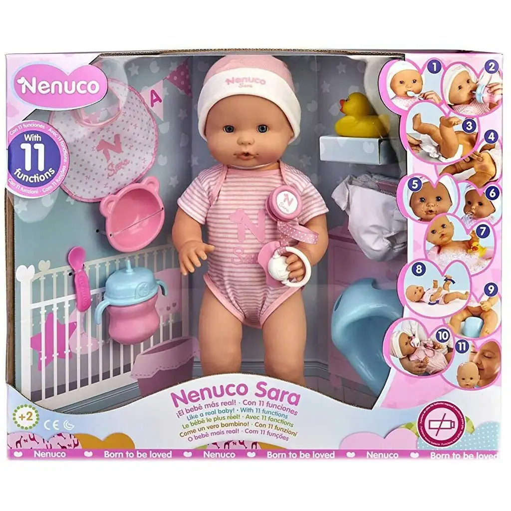 Nenuco: Sára interaktív baba kiegészítőkkel kép 1