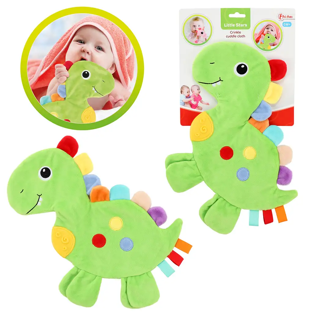 Little Stars: Dinoszauruszos rágókás, csörgős nyálkendő