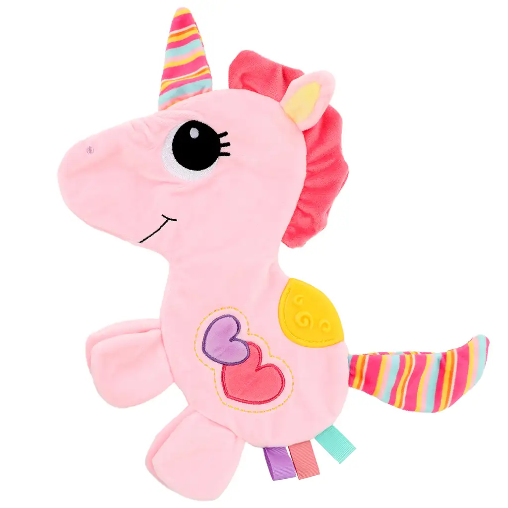 Little Stars: Unikornisos rágókás, csörgős nyálkendő kép 3