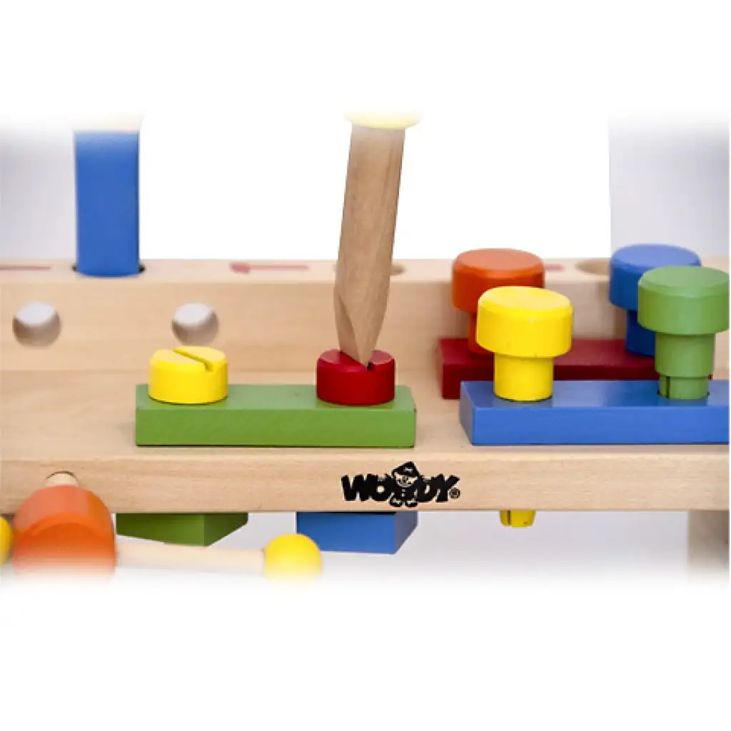 Fa szerelőasztal 16 elemmel kép 2