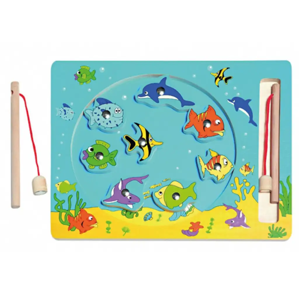 Horgászjáték fából kép 1