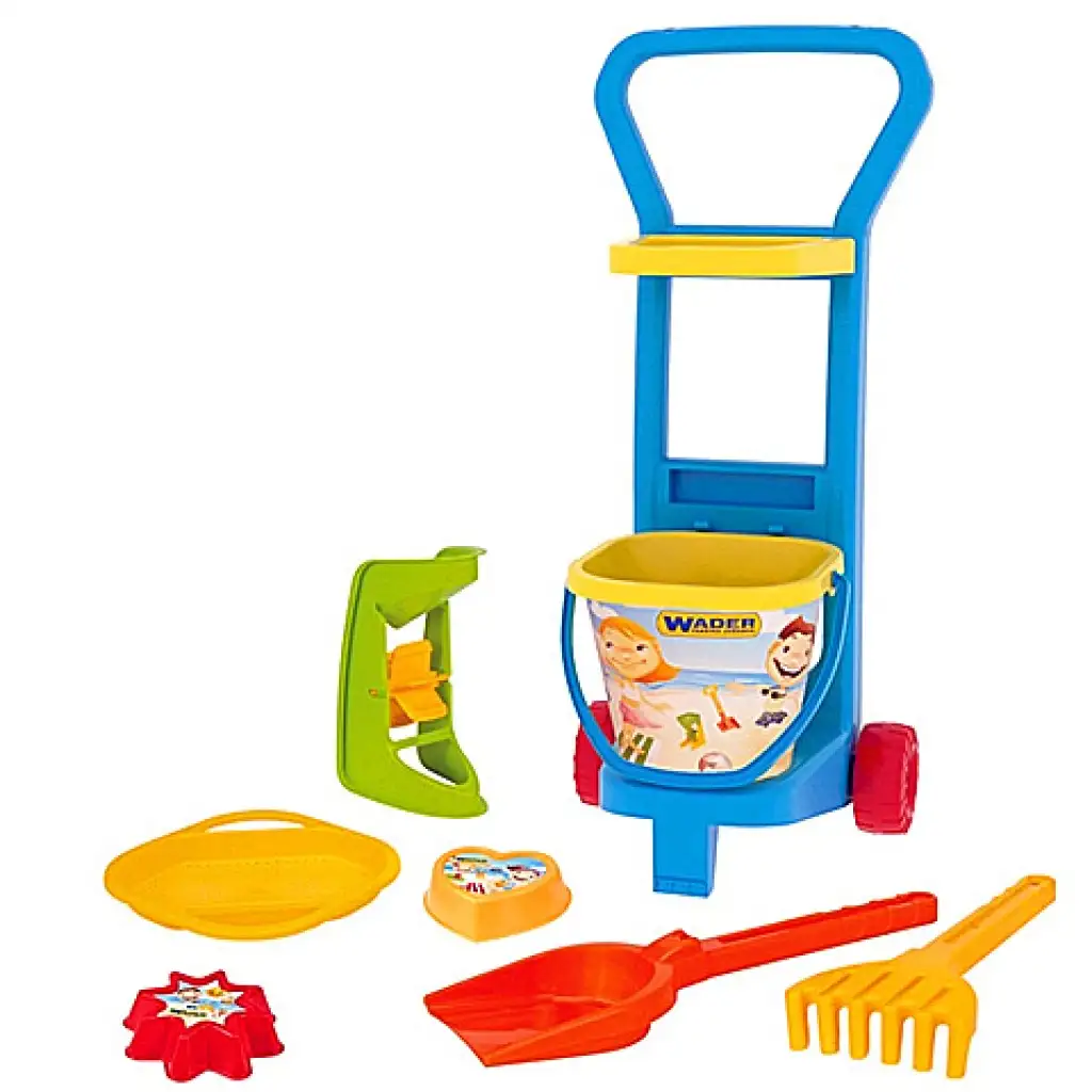 Húzós kocsi homokozó szettel - Wader kép 2