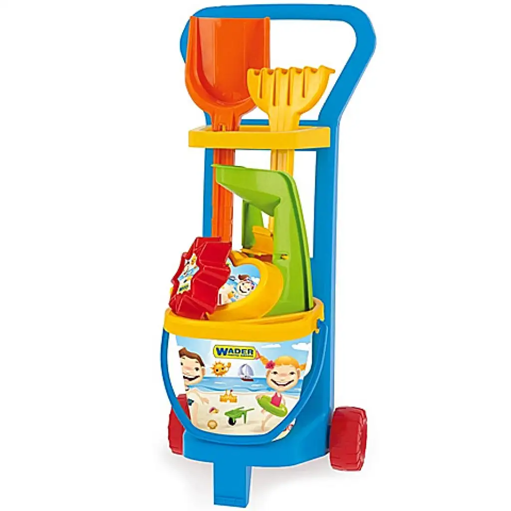 Húzós kocsi homokozó szettel - Wader kép 1