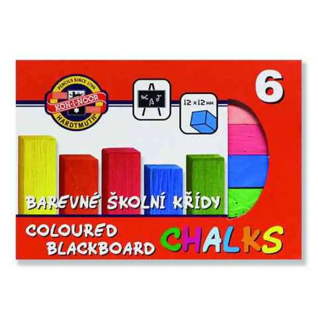 ICO: KOH-I-NOOR 6db-os színes aszfaltkréta szett