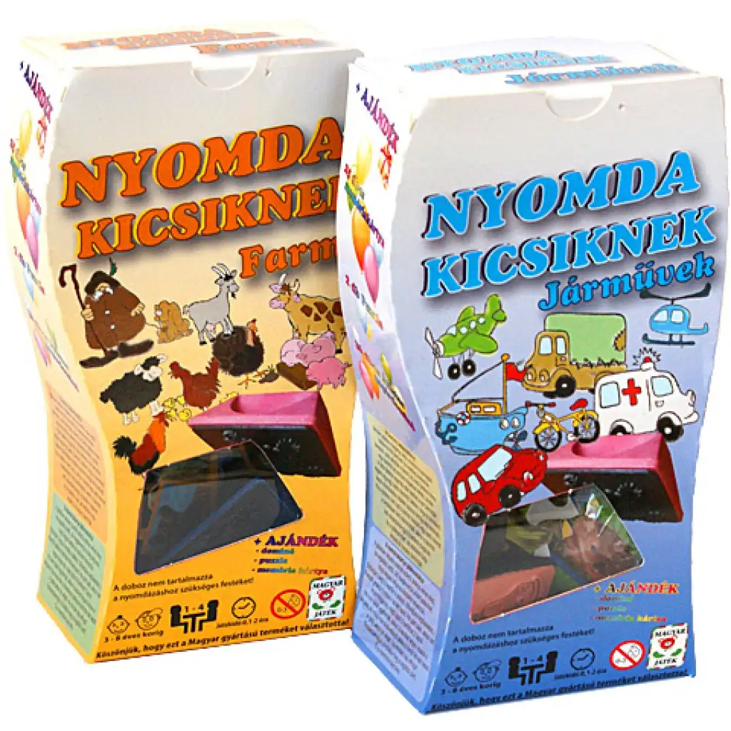 Nyomdaszett kicsiknek több változatban