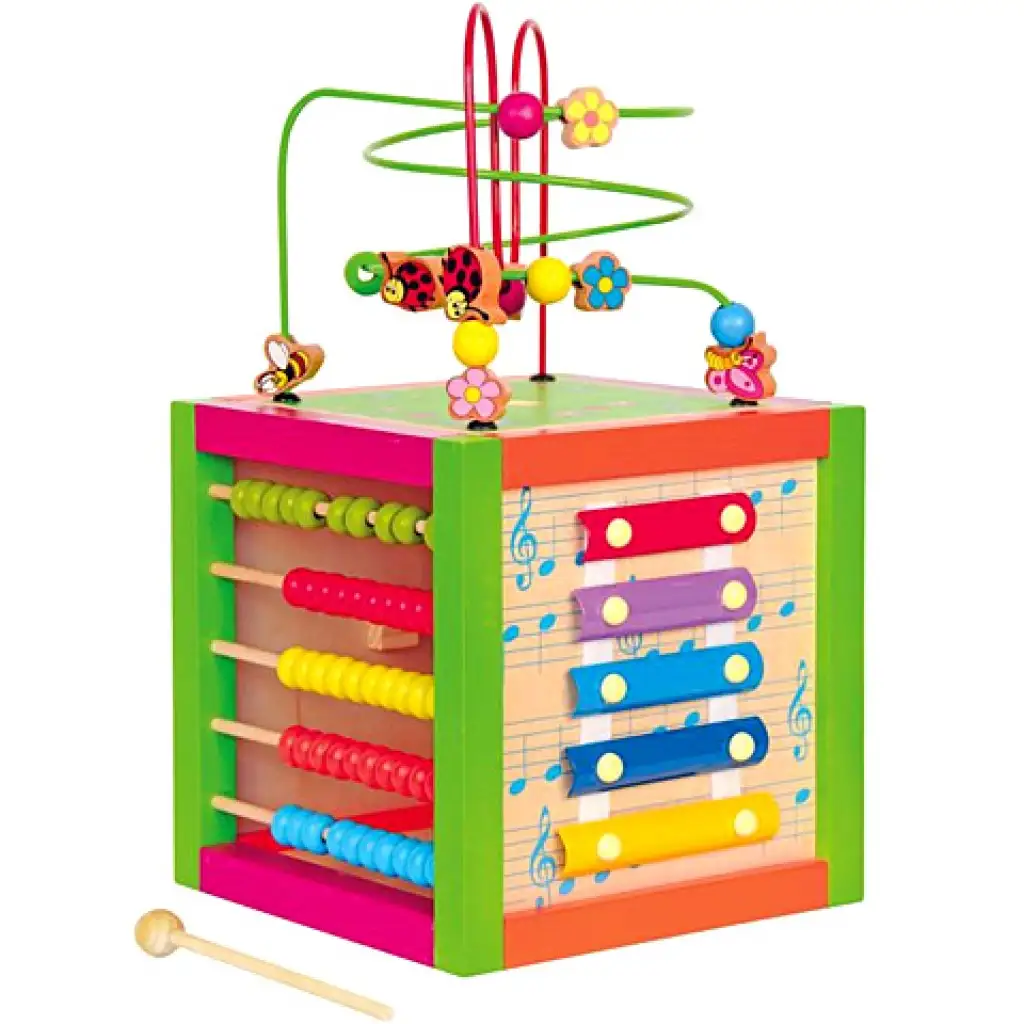 Oktató fakocka golyóvezetővel kép 2