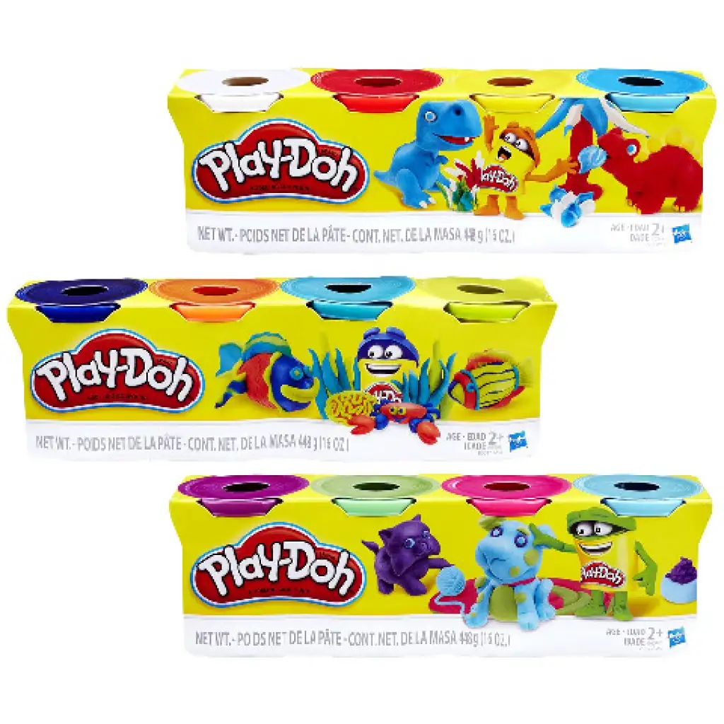 Play-Doh 4 tégely színes gyurma - Hasbro