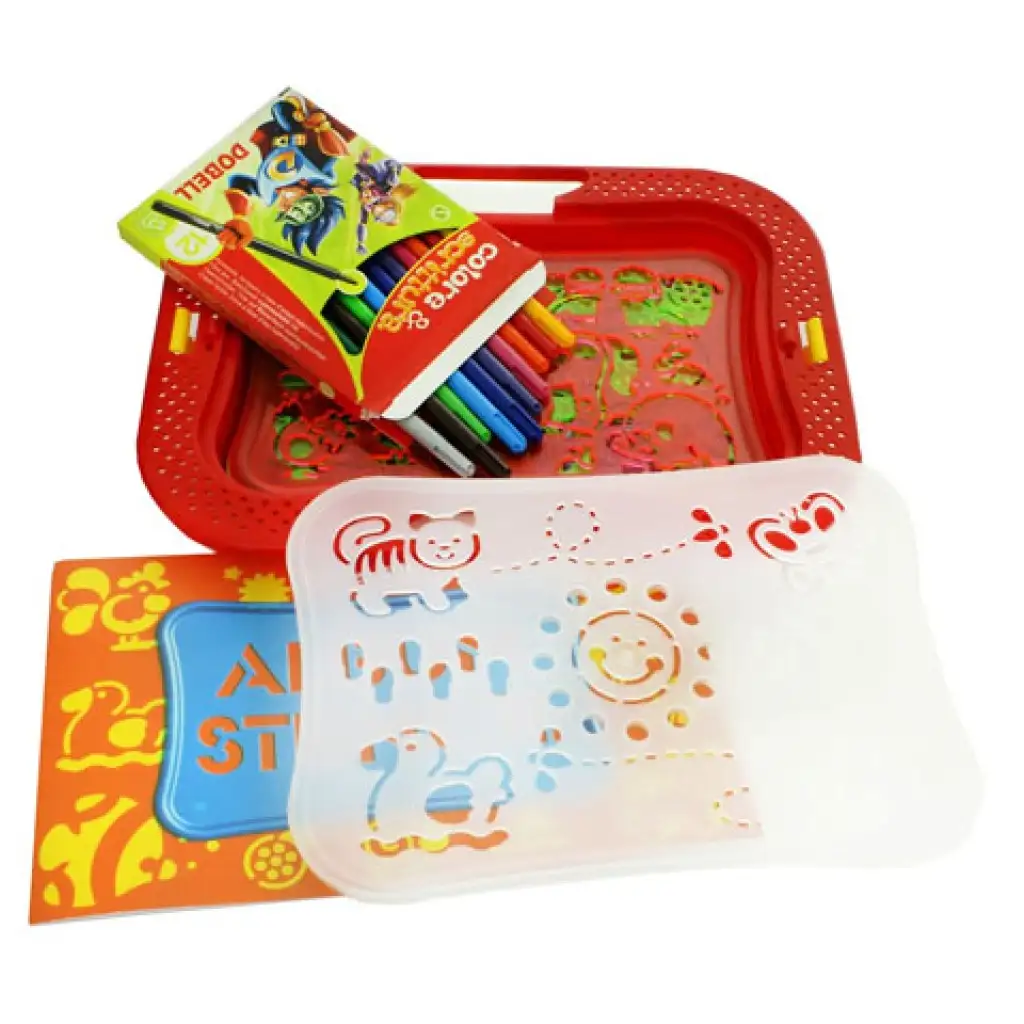 Quercetti: Rajzoló sablon szett Farm kép 2