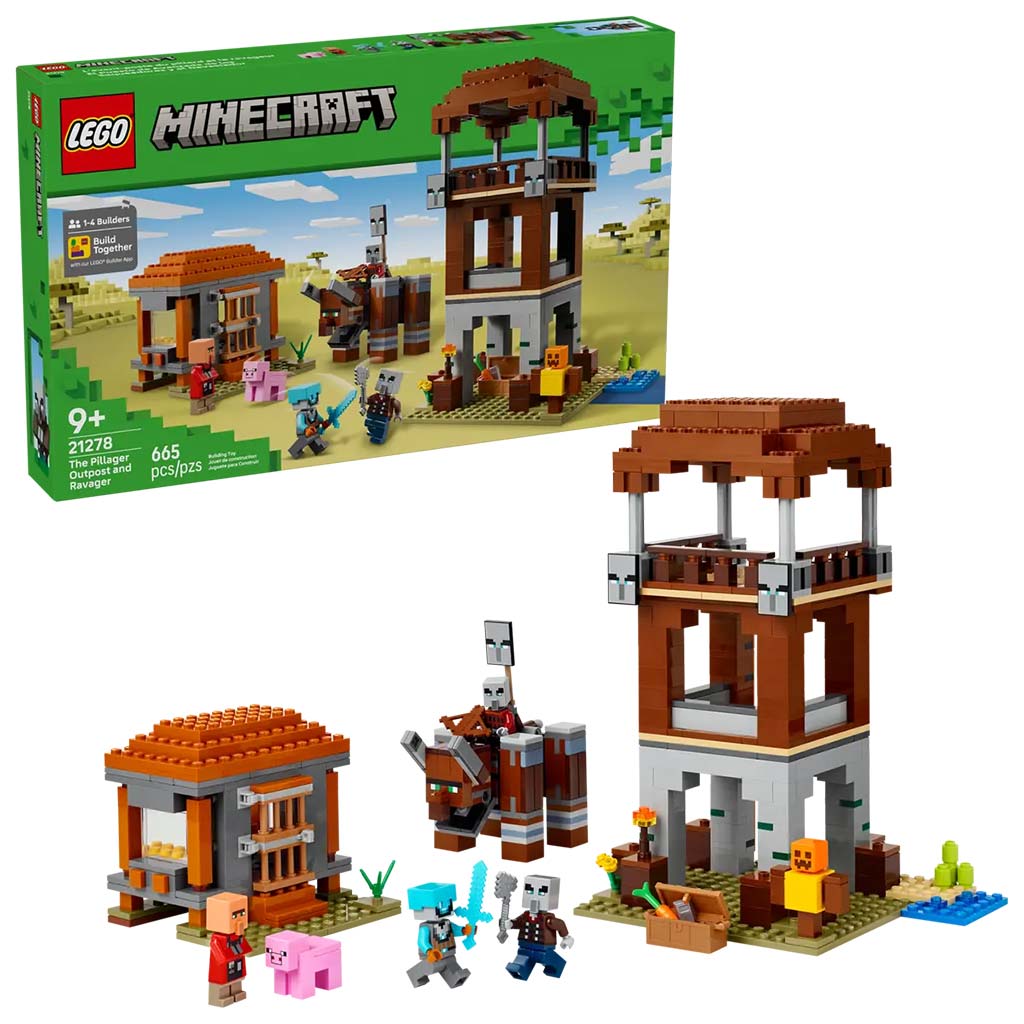 LEGO® Minecraft: A Fosztogató őrtorony és a Romboló (21278) kép 1