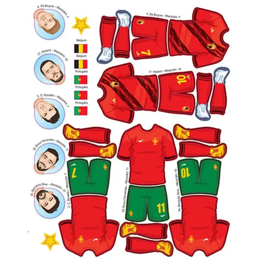 A futball csillagai matricás füzet kép 4