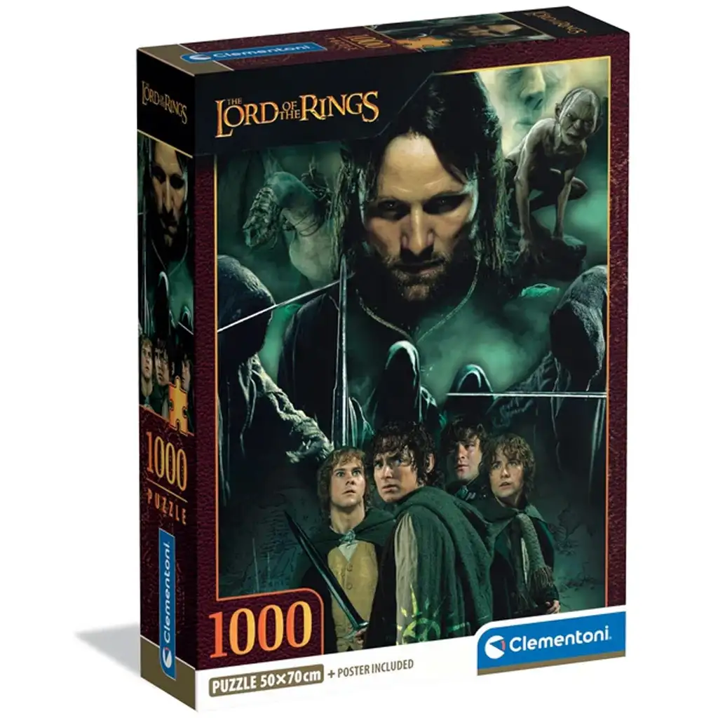 A Gyűrűk Ura: Aragorn útja 1000db-os puzzle - Clementoni