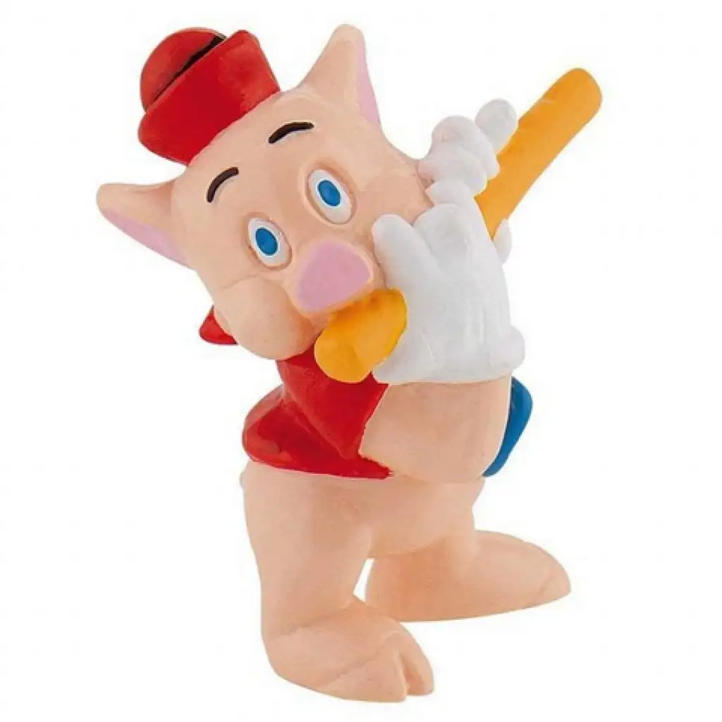 A három kismalac: Fuvolázó malacka játékfigura - Bullyland kép 1