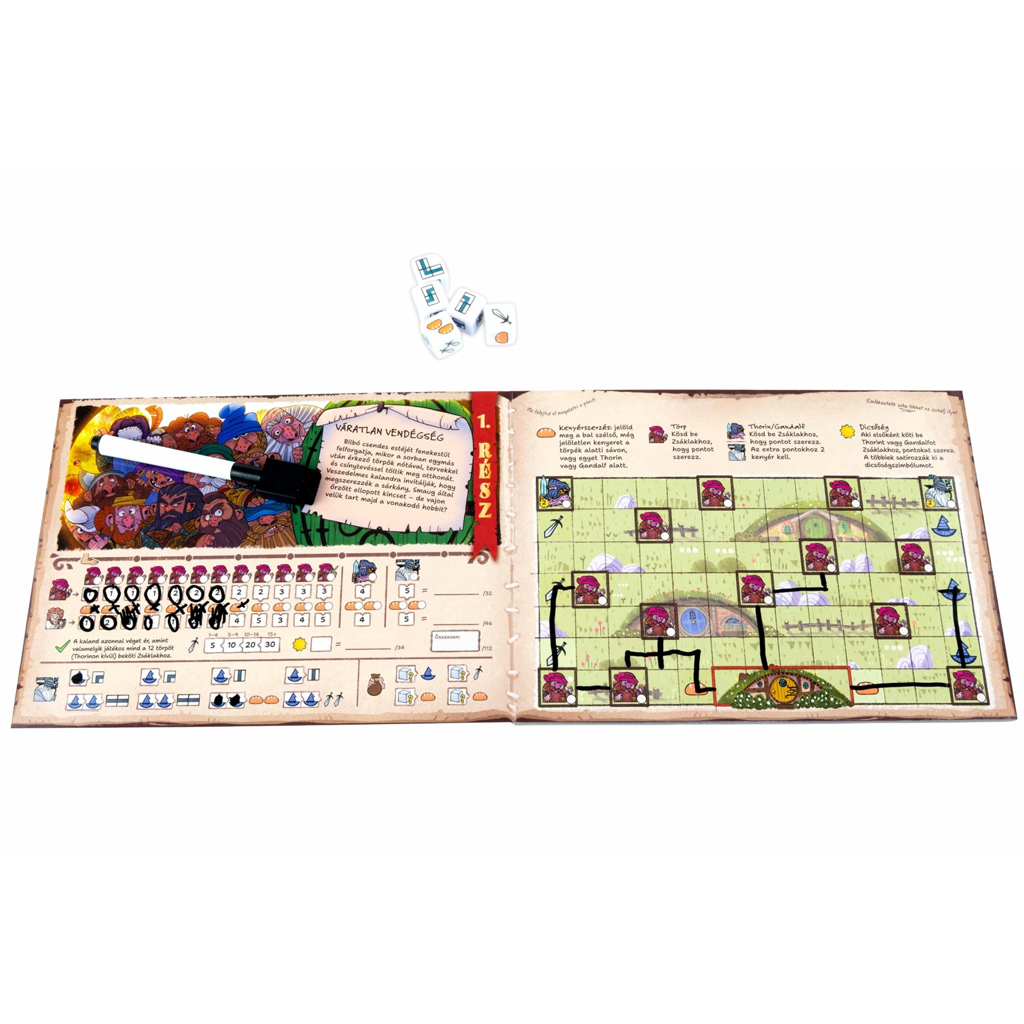 A hobbit - Oda és vissza társasjáték kép 3