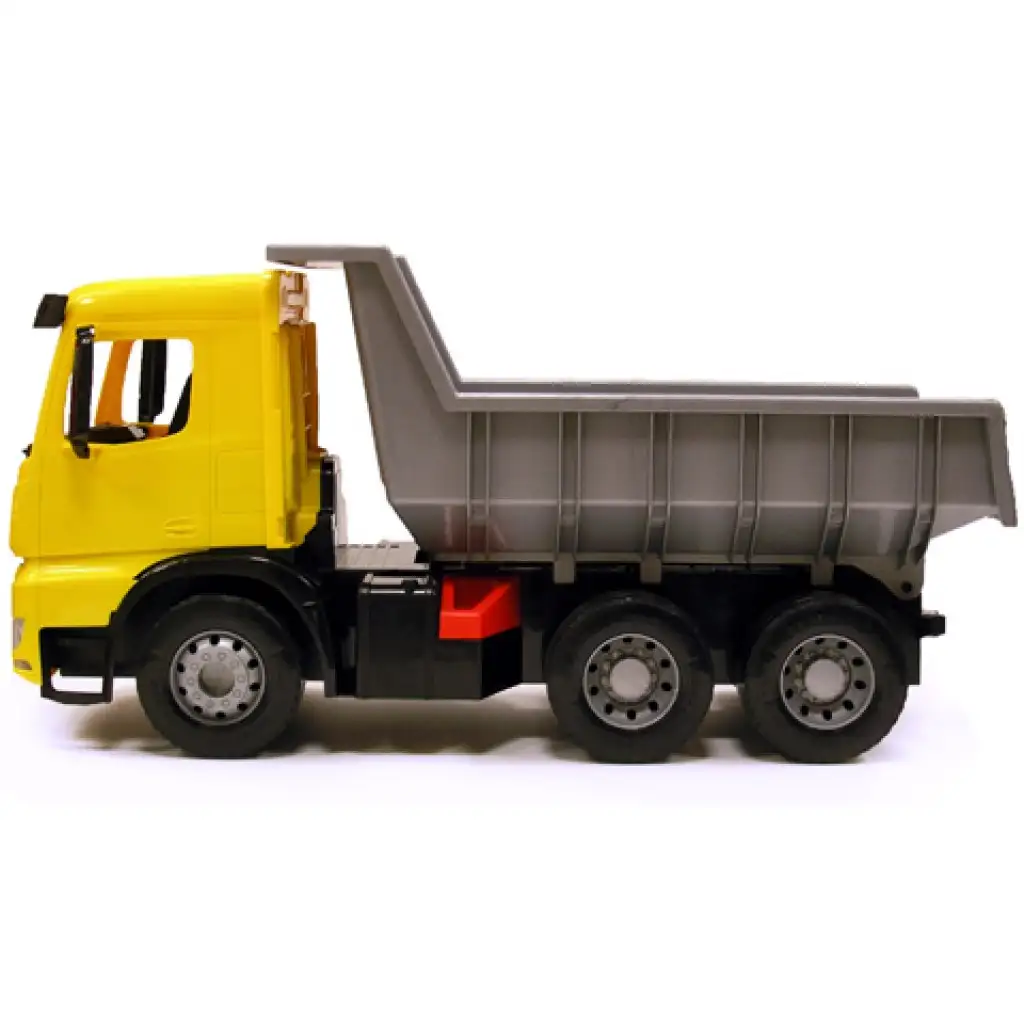 LENA: Mercedes-Benz Actros óriás dömper sárga/fekete 67cm kép 2