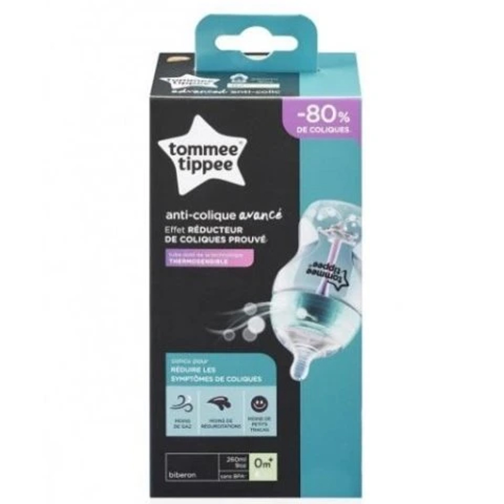 Tommee Tippee: Advanced ANTI-COLIC türkiz cumisüveg 260ml (0 hó+) kép 1