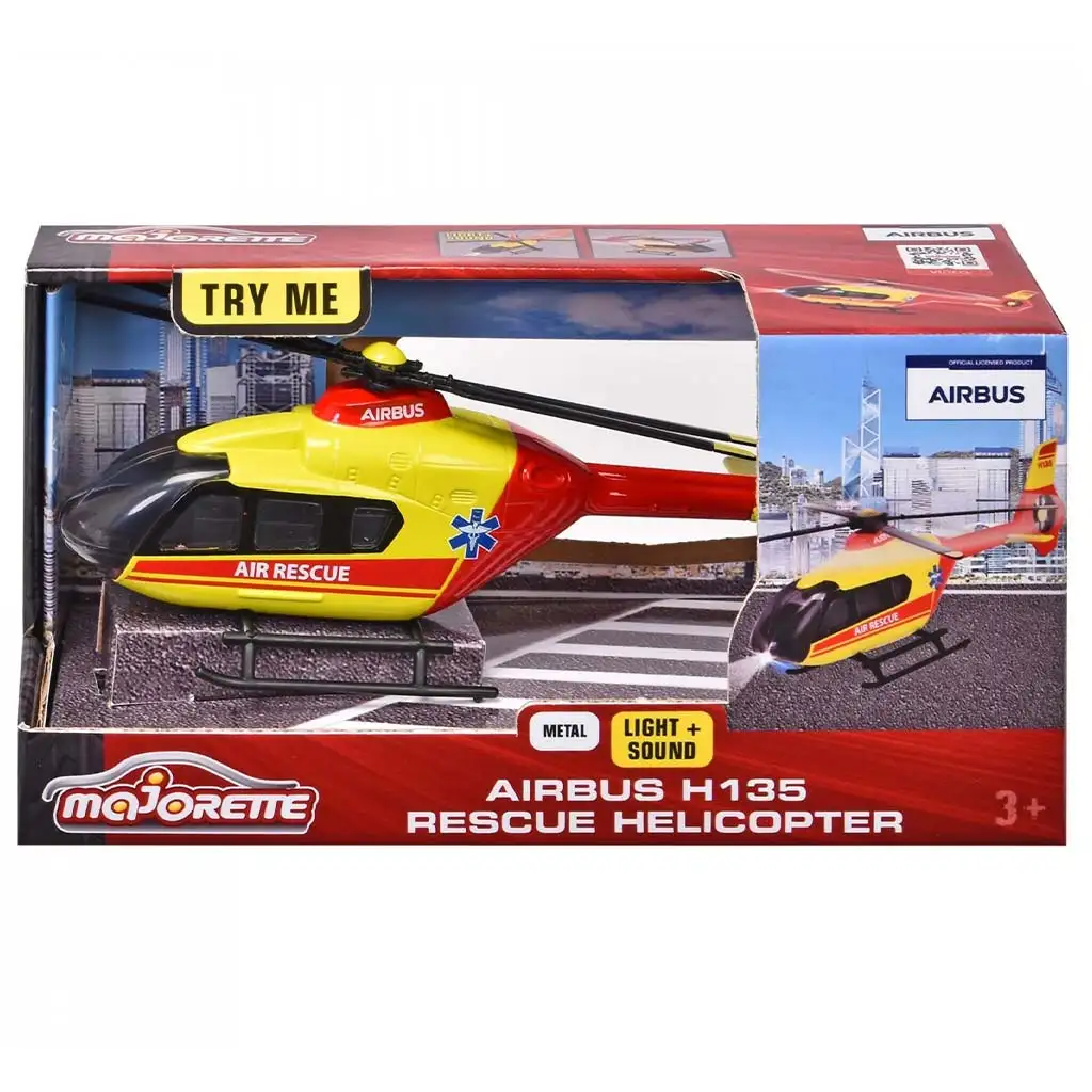 Majorette: Airbus H135 mentőhelikopter fénnyel és hanggal - Simba Toys