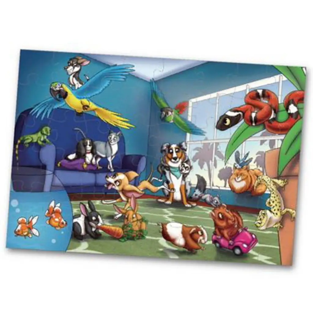Állati party 48db-os padló puzzle 60x90cm kép 3