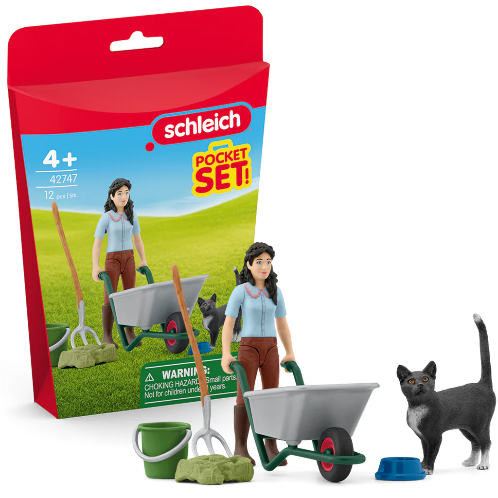 Schleich: Almozó szett cicával (42747) kép 1
