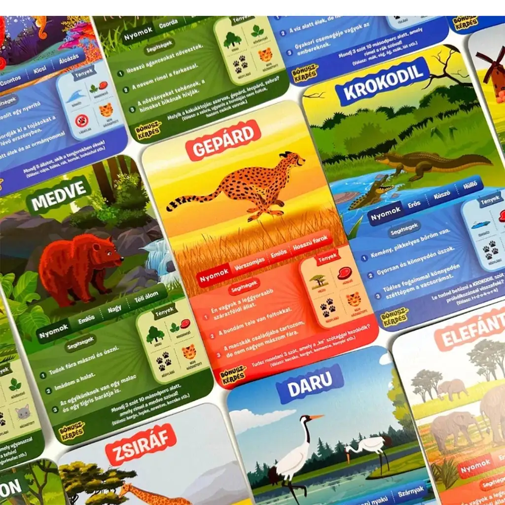 10 kvíz - Ámulatos állatvilág társasjáték kép 2