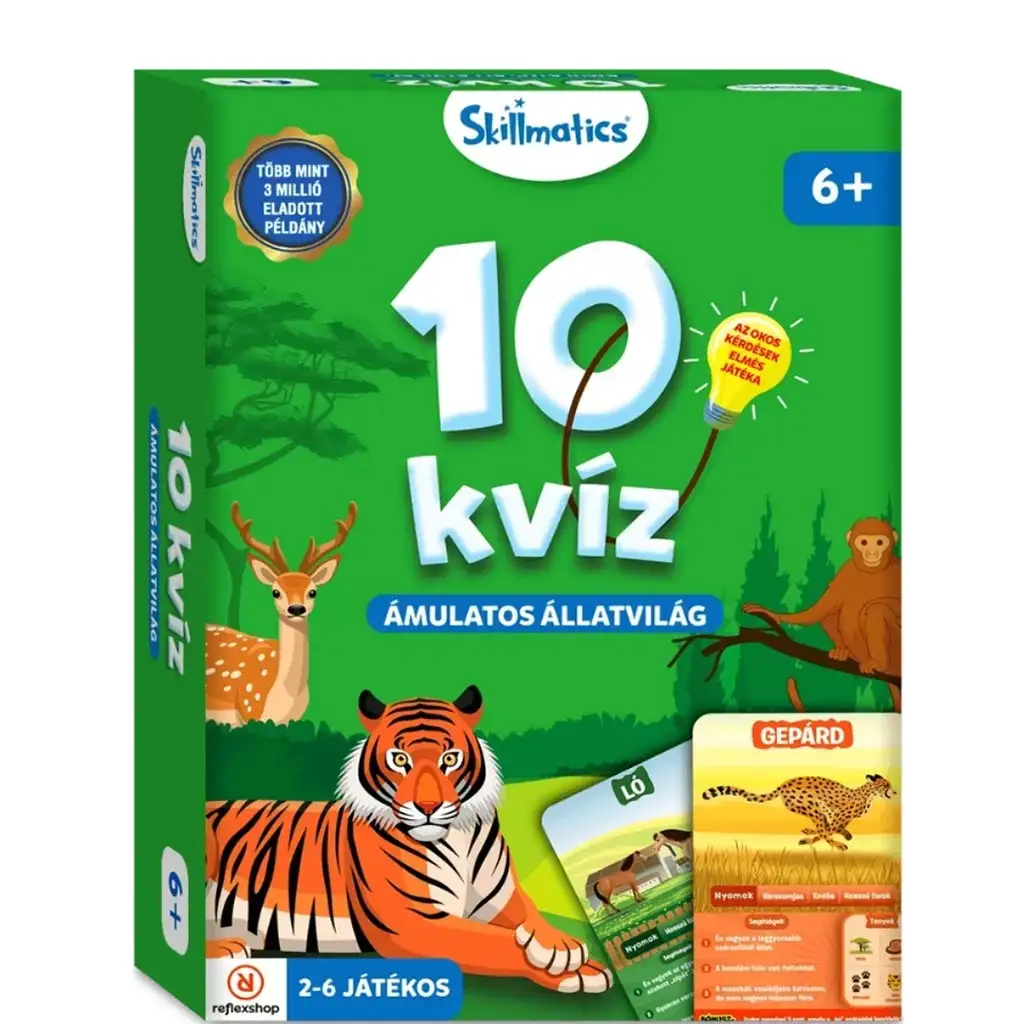 10 kvíz - Ámulatos állatvilág társasjáték